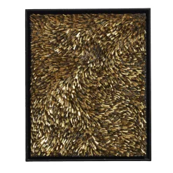 Movimento n252 Gold Glass Decorative Panel