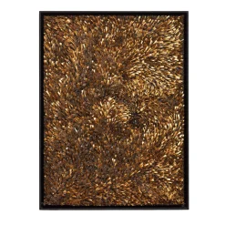 Movimento n253 Gold Glass Decorative Panel