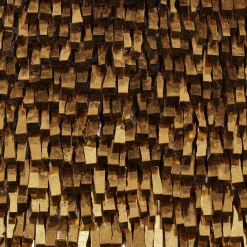 Movimento n256 Gold Glass Decorative Panel