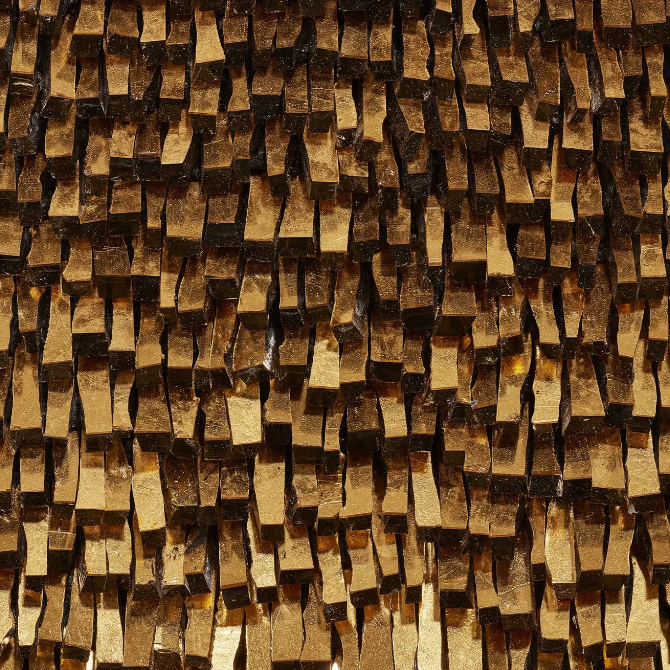 Movimento n256 Gold Glass Decorative Panel