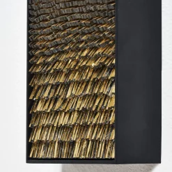 Movimento n256 Gold Glass Decorative Panel