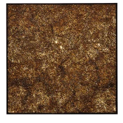 Movimento n261 Gold Glass Decorative Panel