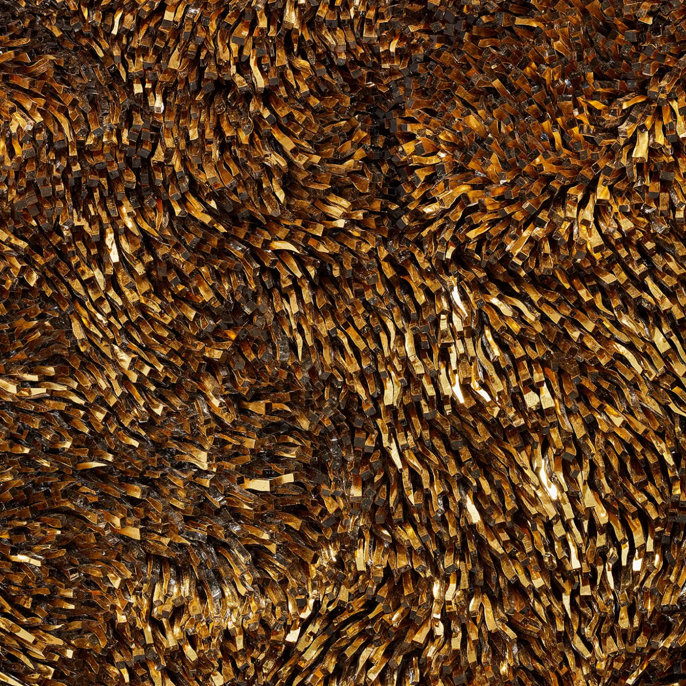 Movimento n261 Gold Glass Decorative Panel