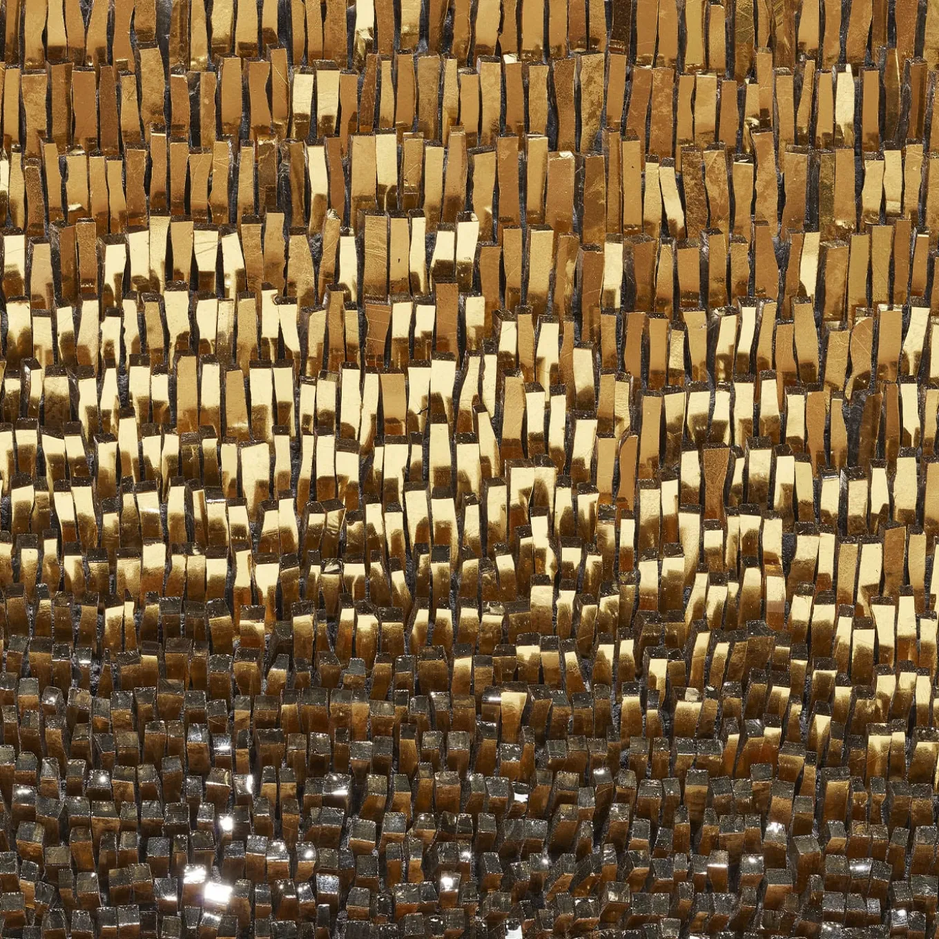 Movimento n254 Gold Glass Decorative Panel