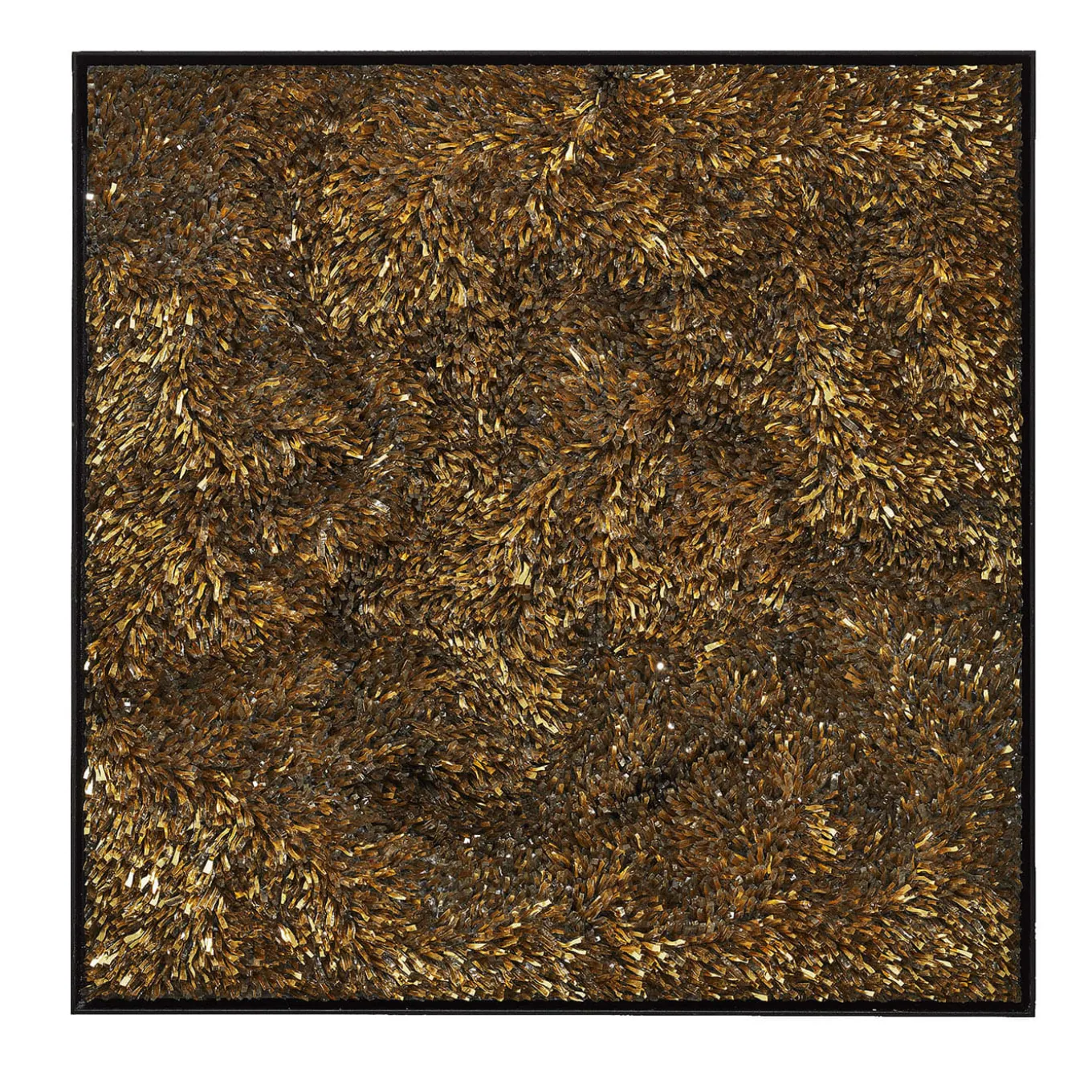 Movimento n255 Gold Glass Decorative Panel