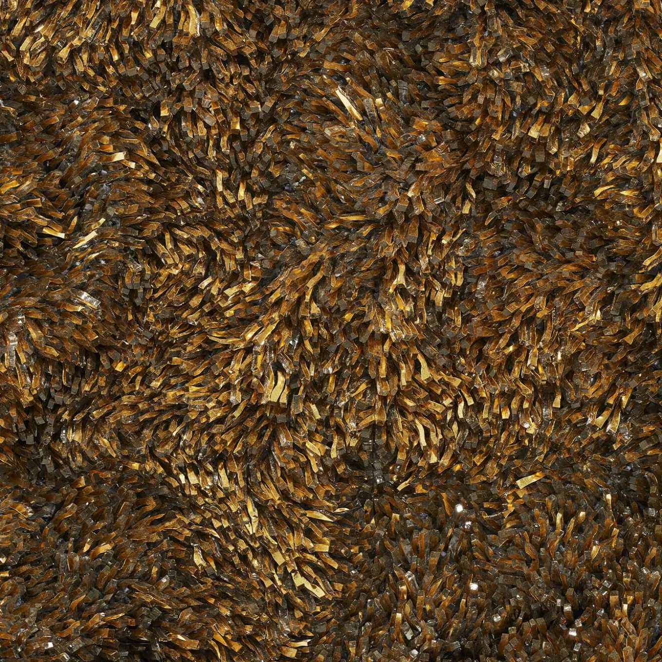 Movimento n255 Gold Glass Decorative Panel