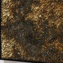 Movimento n255 Gold Glass Decorative Panel