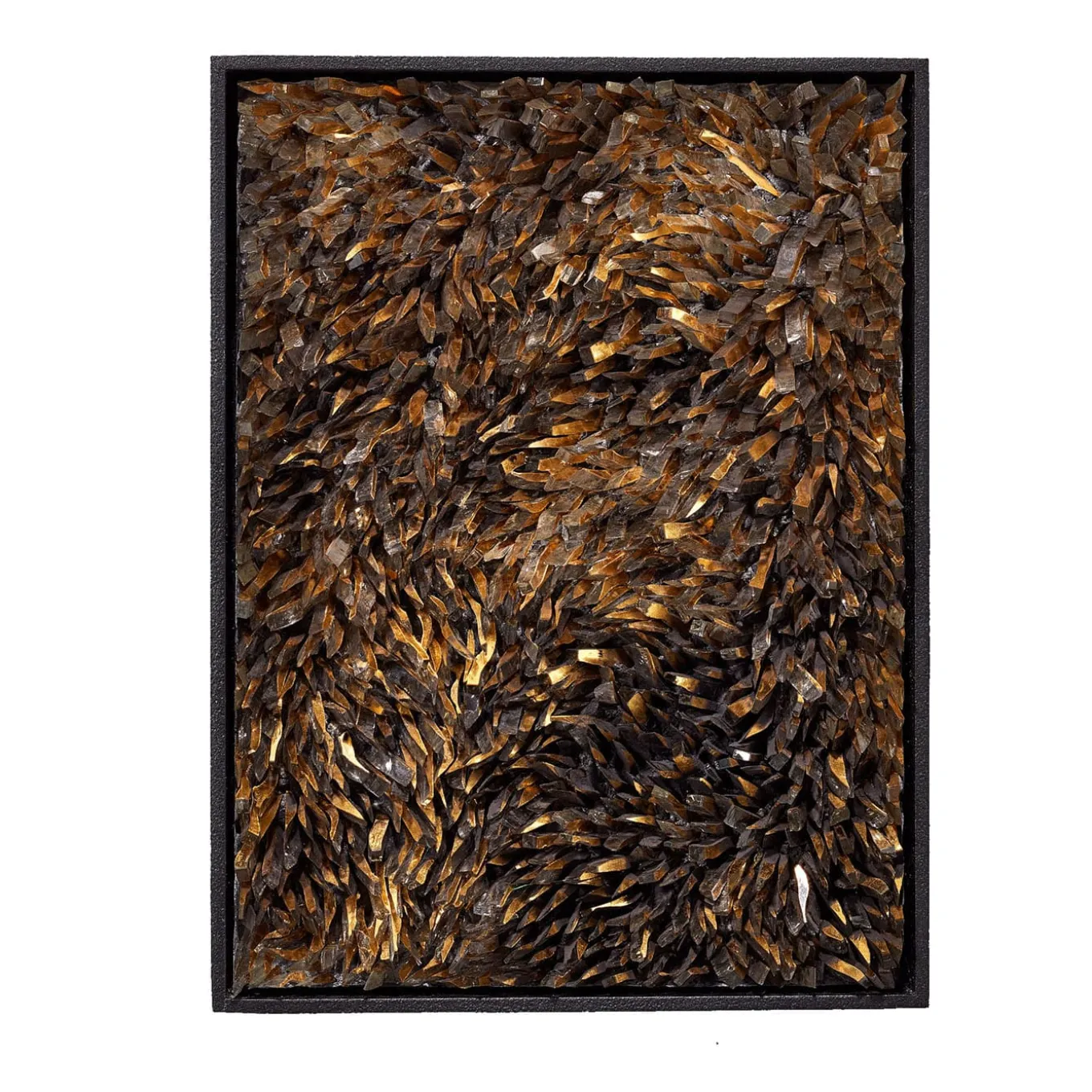 Movimento n231 Gold Glass Decorative Panel