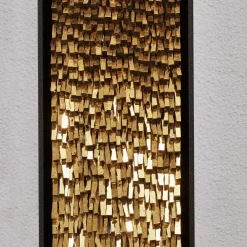 Movimento n221 n222 n223 Set of 3 Gold Glass Decorative Panels