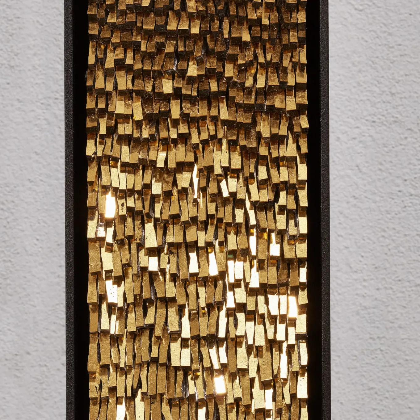 Movimento n221 n222 n223 Set of 3 Gold Glass Decorative Panels