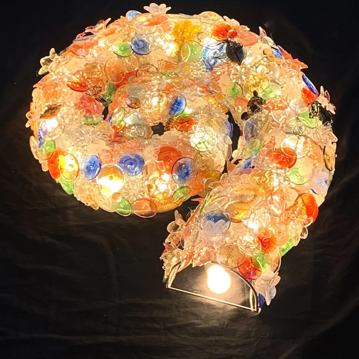 Murano Glass Nautilus Shell Sconce