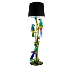Murano Glass Parrot Floor Lamp