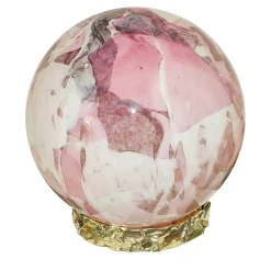 Murano Glass Pink Crown Lamp