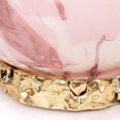Murano Glass Pink Crown Lamp