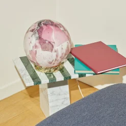 Murano Glass Pink Crown Lamp