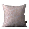 Murcia Square Floral Silvery & Brown Jacquard Cushion