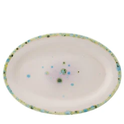 Murrine Lilac Small Oval Rim Serving Platter