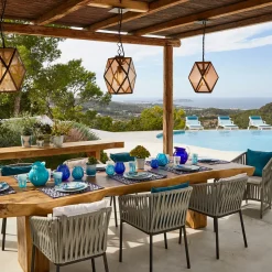 Muse Medium Bronze Outdoor Pendant Lamp by Tristan Auer