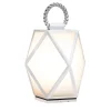 Muse Rechargeable Small White Outdoor Lantern by Tristan Auer