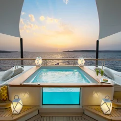 Muse Rechargeable Small White Outdoor Lantern by Tristan Auer