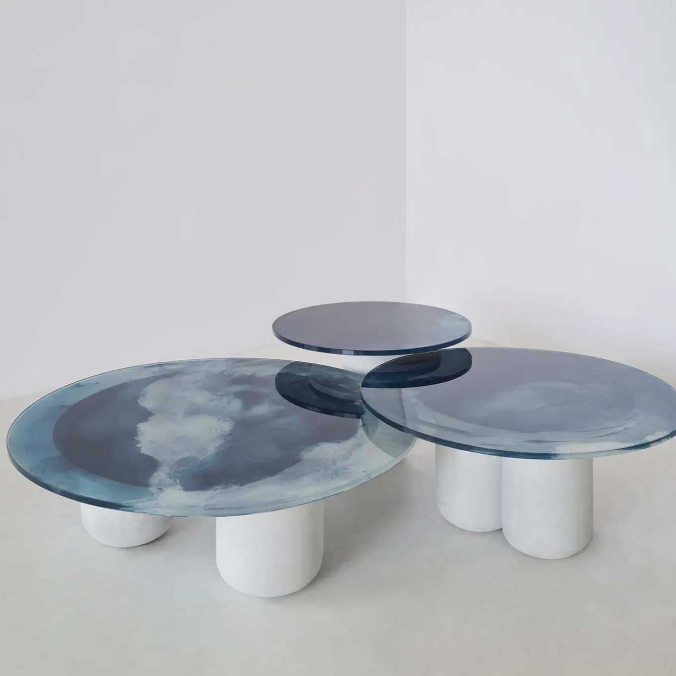 Mushroom Large Midnight-Blue Coffee Table