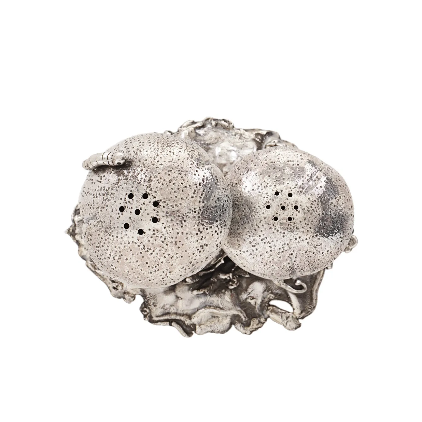 Mushroom Sterling Silver Salt and Pepper Cellar