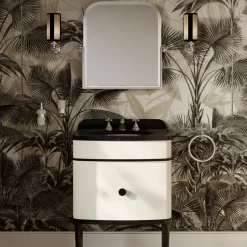 Music Junior Cream And Black Vanity Unit