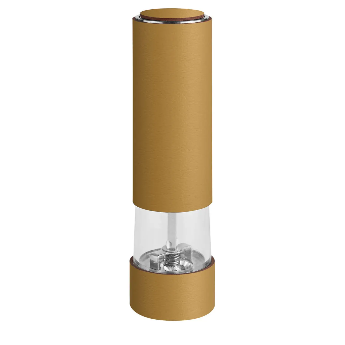 Mustard Leather Salt & Pepper Mill
