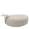 Mythos Ottoman with Marble Side Table