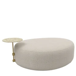 Mythos Ottoman with Marble Side Table