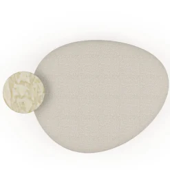 Mythos Ottoman with Marble Side Table