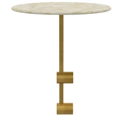 Mythos Ottoman with Marble Side Table