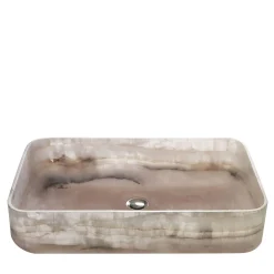 Nabhi Collection Bowl N.9 Washbasin in Onice Rosa