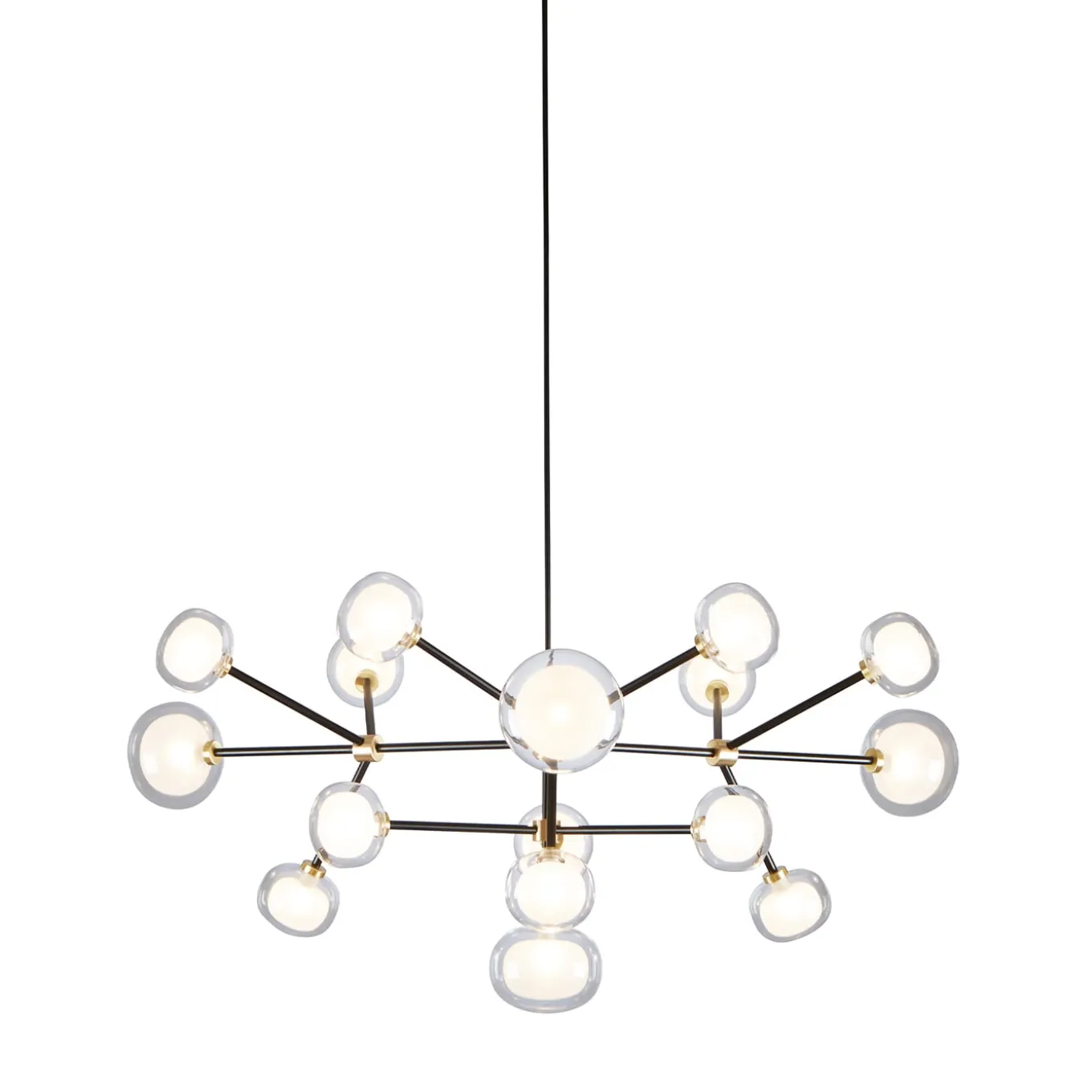 Nabila 16-Light Clear Glass Chandelier by Corrado Dotti