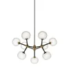 Nabila 9-Light Clear Glass Chandelier by Corrado Dotti