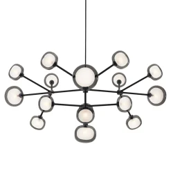 Nabila 16-light Smoky Glass Chandelier by Corrado Dotti