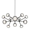 Nabila 12-light Smoky Glass Chandelier by Corrado Dotti