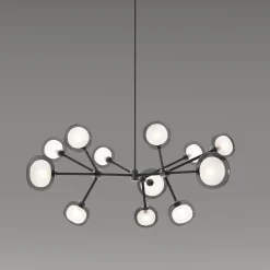 Nabila 12-light Smoky Glass Chandelier by Corrado Dotti