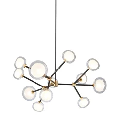 Nabila 12-Light Transparent Glass Chandelier by Corrado Dotti
