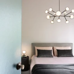 Nabila 12-Light Transparent Glass Chandelier by Corrado Dotti