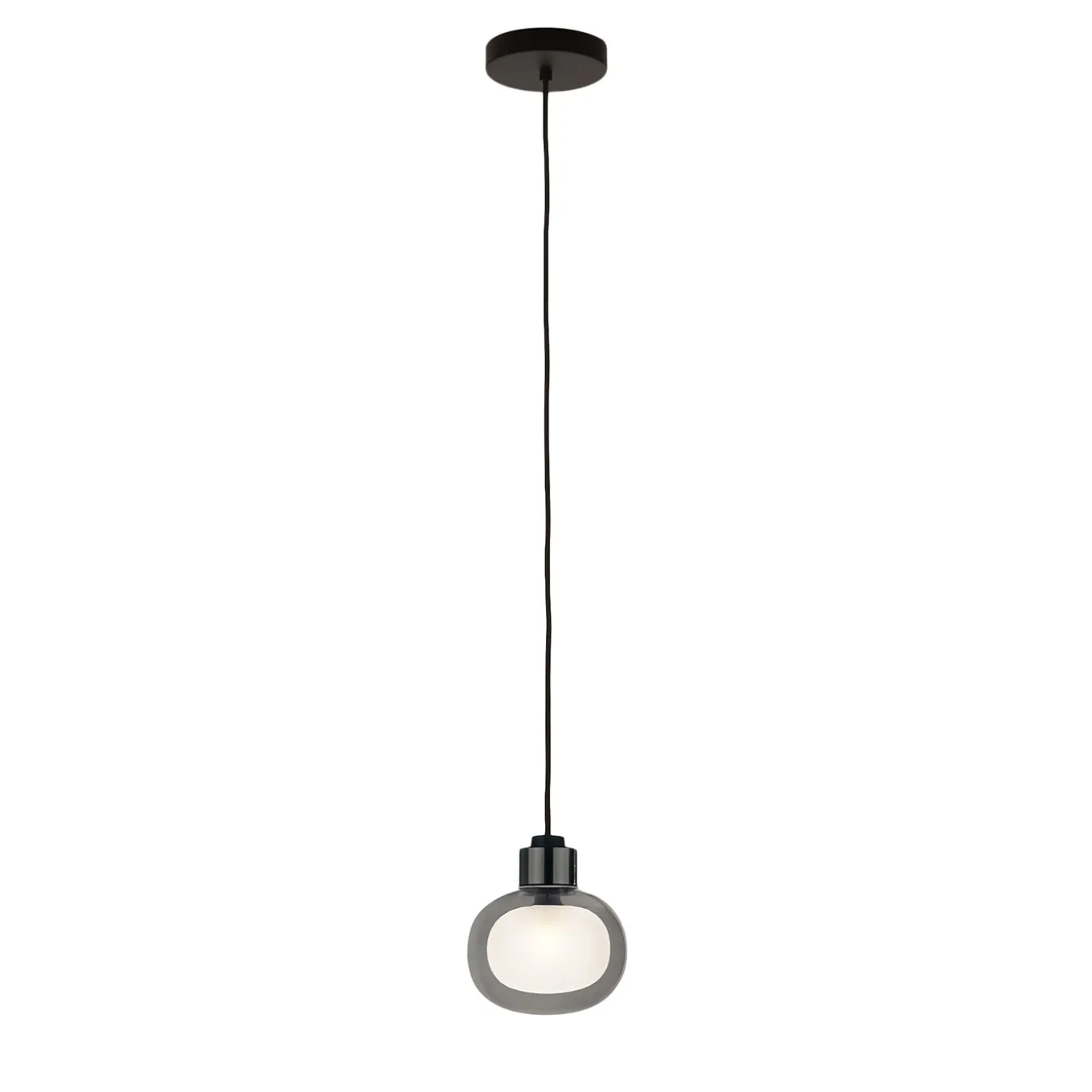 Nabila Medium Smoky Glass Pendant Light by Corrado Dotti