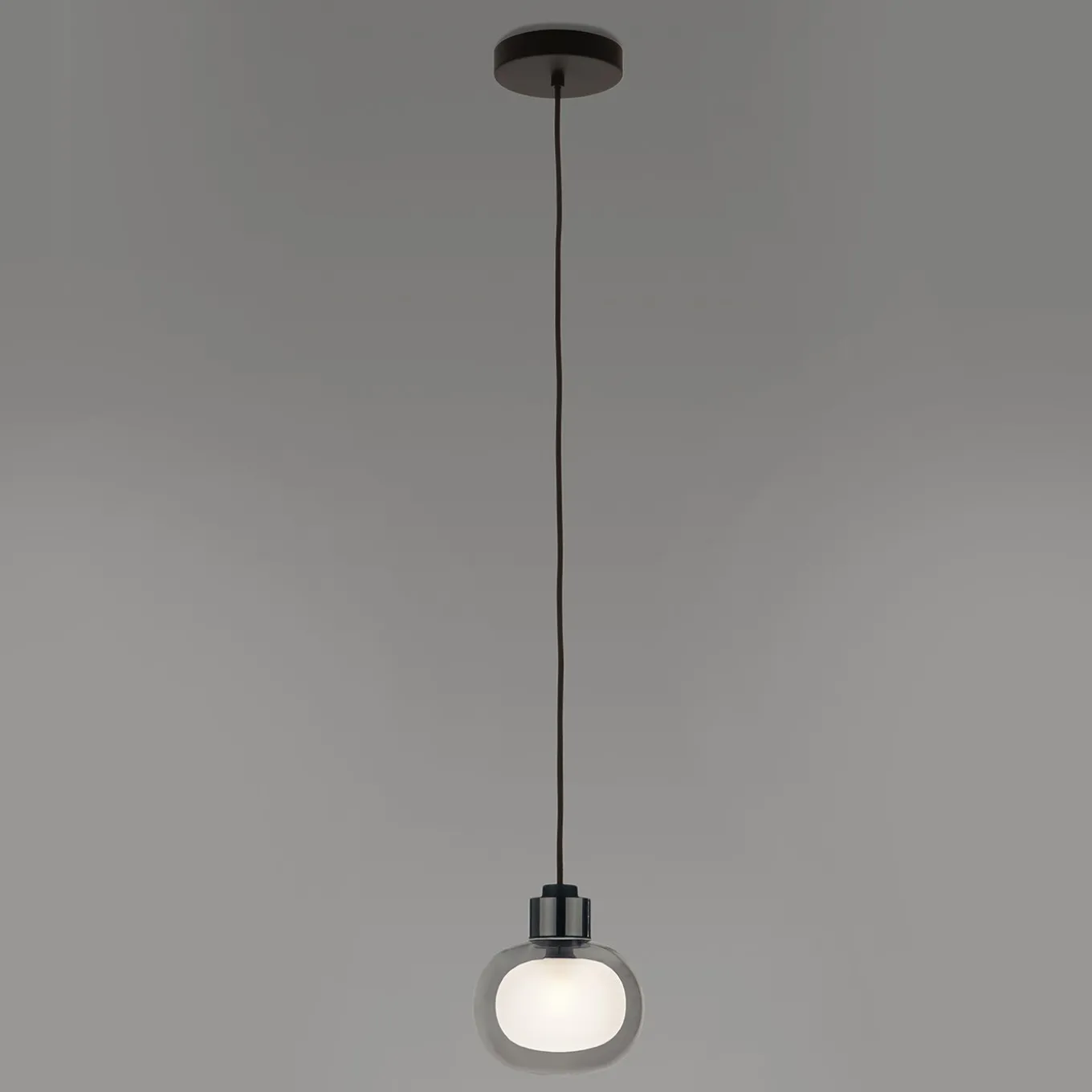 Nabila Medium Smoky Glass Pendant Light by Corrado Dotti