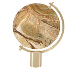 Naia Tabletop Mirror in Palomino Marble by CTRLZAK