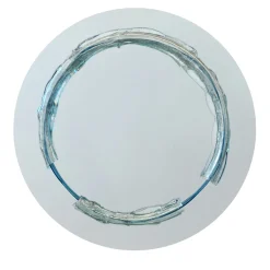 Naias Round Crystal Mirror