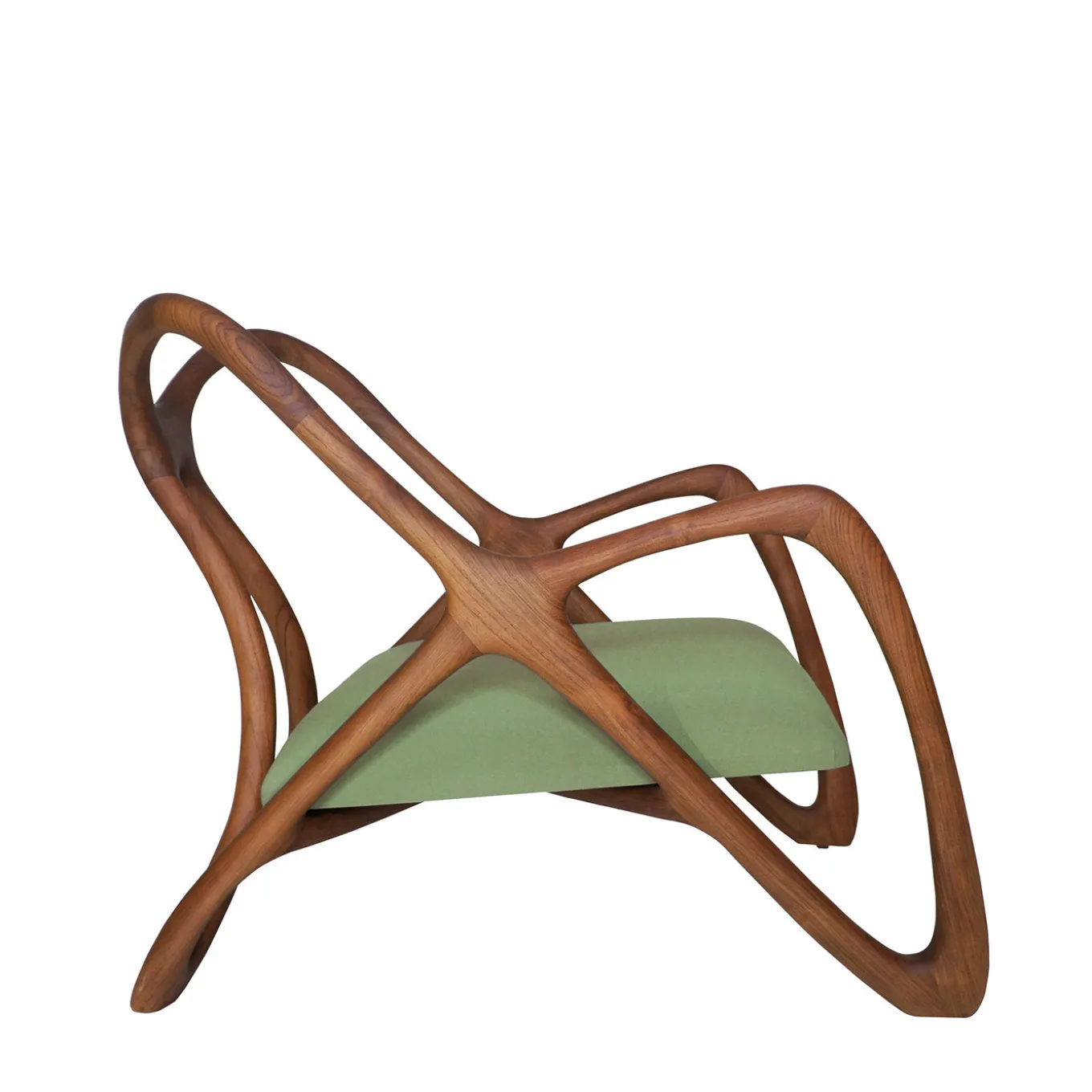 Nanto green Wood Outdoor Lounge armchair