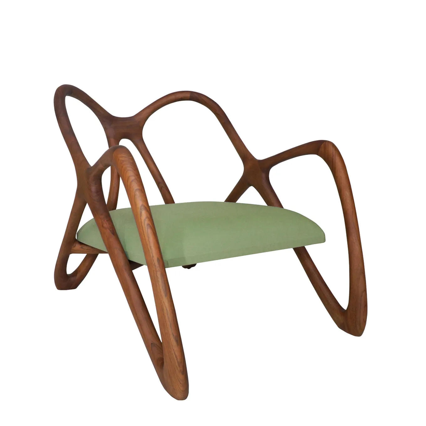 Nanto green Wood Outdoor Lounge armchair