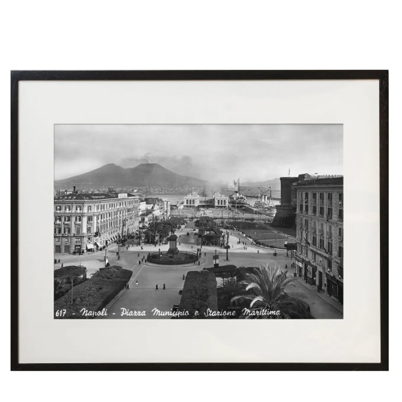 Naples Piazza Framed Print by Keystone