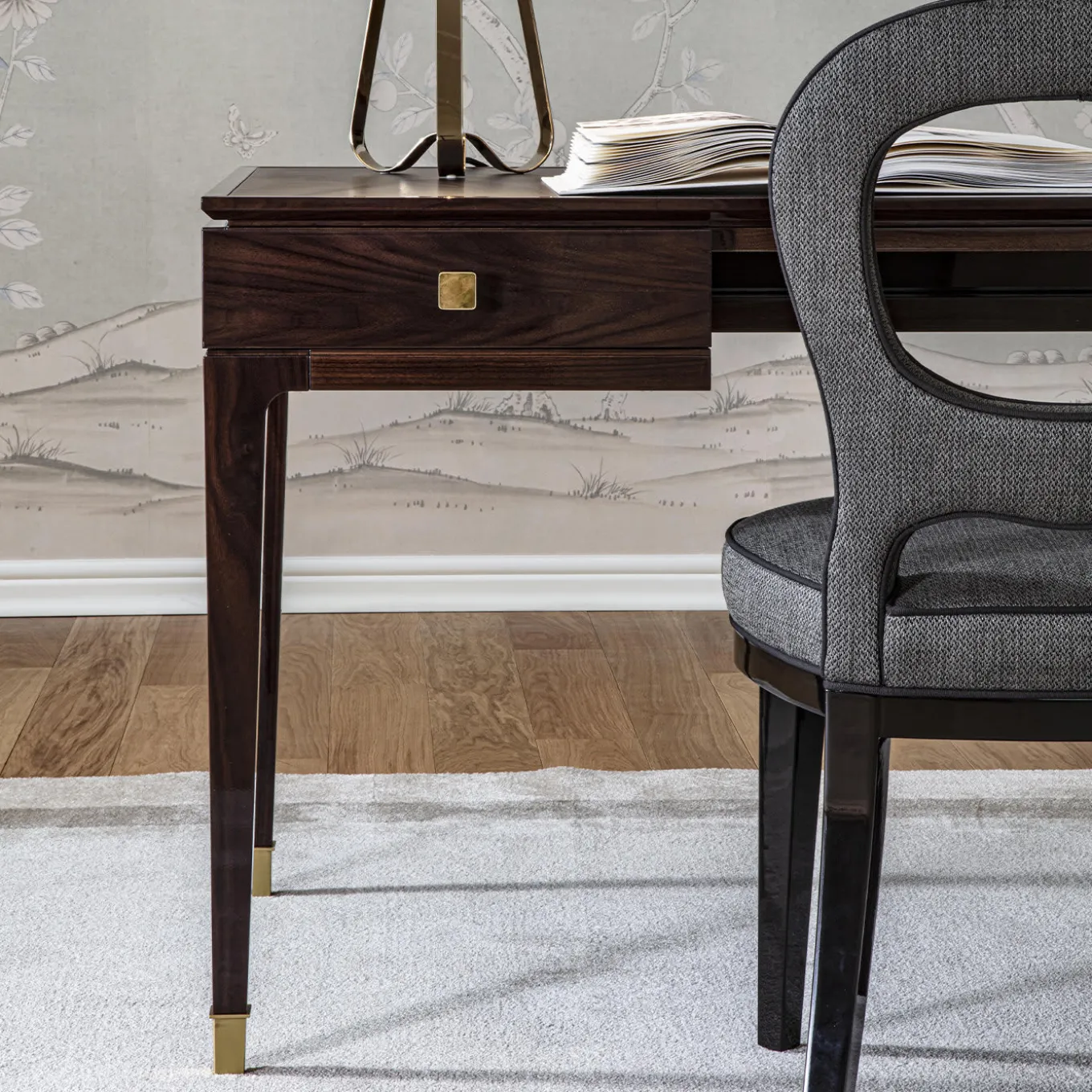 Nara matte tobacco finish walnut Desk