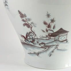 Natsumi Amphora Porcelain Vase with japanese landscape h27cm