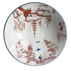 Natsumi Porcelain large Bowl with japanese scenes